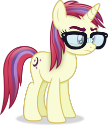 Size: 3236x3774 | Tagged: safe, artist:anime-equestria, imported from derpibooru, moondancer, pony, unicorn, alternate hairstyle, female, glasses, high res, horn, mare, missing accessory, simple background, solo, transparent background, vector