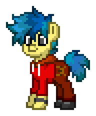 Size: 192x232 | Tagged: safe, artist:dematrix, imported from derpibooru, oc, oc only, oc:jerry hoofkicker, earth pony, pony, pony town, clothes, male, pixel art, simple background, solo, stallion, transparent background