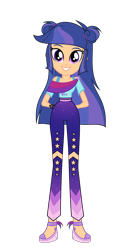 Size: 2178x3944 | Tagged: safe, artist:galaxyswirlsyt, imported from derpibooru, oc, oc:galaxy swirls, human, equestria girls, clothes, female, offspring, parent:flash sentry, parent:twilight sparkle, parents:flashlight, simple background, solo, transparent background