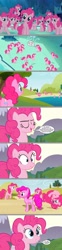 Size: 2209x8868 | Tagged: safe, artist:silverbuller, edit, edited screencap, imported from derpibooru, screencap, pinkie pie, too many pinkie pies, 3d, clone, comic, multeity, pinkie clone, screencap comic, too much pink energy is dangerous