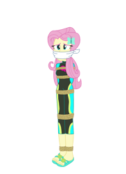 Size: 762x1049 | Tagged: safe, artist:robukun, imported from derpibooru, fluttershy, human, equestria girls, equestria girls series, forgotten friendship, bondage, bound and gagged, cloth gag, clothes, female, gag, rope, rope bondage, ropes, sandals, simple background, swimsuit, transparent background