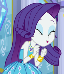Size: 558x641 | Tagged: safe, imported from derpibooru, screencap, rarity, human, equestria girls, equestria girls series, super squad goals, cropped, cute, female, geode of shielding, magical geodes, raribetes, rarity peplum dress, solo