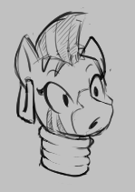 Size: 149x211 | Tagged: safe, zecora, zebra, aggie.io, female, lowres, mare, monochrome, open mouth, simple background, suprised look
