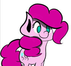 Size: 519x481 | Tagged: safe, artist:hattsy, pinkie pie, earth pony, pony, female, mare, simple background, white background