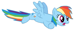 Size: 1096x440 | Tagged: safe, artist:benpictures1, imported from derpibooru, rainbow dash, pegasus, pony, a dog and pony show, cute, dashabetes, female, inkscape, mare, open mouth, palindrome get, simple background, solo, transparent background, vector