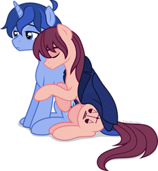 Size: 1920x2066 | Tagged: safe, artist:limedazzle, imported from derpibooru, oc, oc only, oc:allen, oc:james, earth pony, pony, unicorn, male, simple background, stallion, transparent background