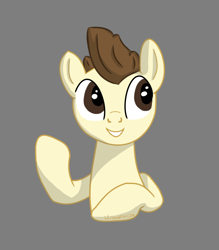 Size: 650x743 | Tagged: safe, artist:lil_vampirecj, edit, imported from derpibooru, vector edit, pound cake, pegasus, pony, adult, looking back, male, older, older pound cake, smiling, solo, stallion, vector