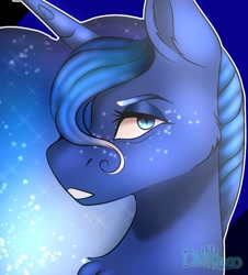 Size: 1028x1137 | Tagged: safe, artist:diethtwoo, imported from derpibooru, princess luna, alicorn, pony, bust, solo