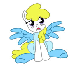 Size: 753x698 | Tagged: safe, artist:sillyponies65, imported from derpibooru, surprise, pegasus, pony, adoraprise, clothes, cute, female, flippers (gear), g1, g1 to g4, g4, generation leap, lonely, mare, sad, sadorable, sadprise, scuba diver, simple background, sitting, surprise is not amused, swimsuit, talking, transparent background, unamused, underwater surprise, vector