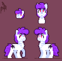 Size: 954x936 | Tagged: safe, artist:rookiecookie, imported from derpibooru, oc, earth pony, pony, chest fluff, expressions, pixel art, pixelated, simple background
