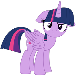 Size: 2954x2946 | Tagged: safe, artist:starshade, artist:twilyisbestpone, imported from derpibooru, twilight sparkle, alicorn, pony, adorkable, base used, confused, cute, dork, female, floppy ears, frown, looking at you, mare, simple background, solo, transparent background, twiabetes, twilight sparkle (alicorn)