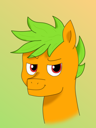 Size: 2160x2880 | Tagged: safe, artist:jamextreme140, imported from derpibooru, oc, oc:galder rust, pegasus, pony, handsome, male, smug, stallion