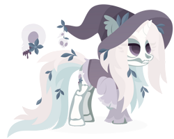 Size: 1024x818 | Tagged: safe, artist:kabuvee, imported from derpibooru, oc, oc only, pony, unicorn, clothes, costume, cutie mark, female, hat, horn, lineless, makeup, mare, oc name needed, pony oc, simple background, skeleton costume, skull, solo, transparent background, unicorn oc, voodoo, witch hat