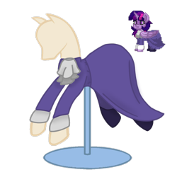 Size: 1080x1080 | Tagged: safe, artist:artiststr, artist:fluttershy_mop, imported from derpibooru, twilight sparkle, alicorn, pony, pony town, clothes, dress, mannequin, simple background, solo, the yellow feather, theyellowfeather, transparent background, twilight sparkle (alicorn)