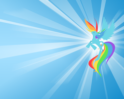 Size: 1280x1024 | Tagged: safe, artist:mmad04, imported from derpibooru, rainbow dash, pegasus, pony, abstract background, eyes closed, lineless, profile, solo, spread wings, wallpaper, wings