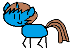 Size: 255x181 | Tagged: safe, artist:ncolque, imported from derpibooru, oc, oc:sharp stars, pony, unicorn, mlp in a nutshell, ms paint, roundtrip, simple background, white background