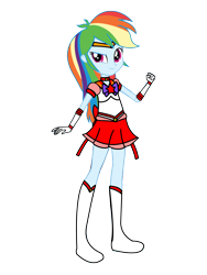 Size: 3072x4096 | Tagged: safe, artist:rollyagami02, imported from derpibooru, rainbow dash, human, equestria girls, clothes, clothes swap, cosplay, costume, eqg promo pose set, pixiv, sailor loyalty, sailor mars, sailor moon, simple background, solo, transparent background