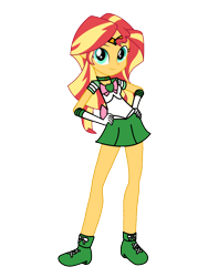 Size: 3072x4096 | Tagged: safe, artist:rollyagami02, imported from derpibooru, sunset shimmer, human, equestria girls, ami koshimizu, boots, clothes, clothes swap, cosplay, costume, gloves, motorcross, pixiv, sailor jupiter, sailor moon, shoes, simple background, solo, transparent background, voice actor joke