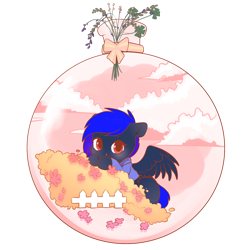 Size: 2000x2000 | Tagged: artist needed, safe, imported from derpibooru, oc, oc only, oc:天翔, pegasus, fence, ornament, simple background, solo, transparent background