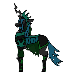 Size: 722x803 | Tagged: safe, artist:homicidal doktor, imported from derpibooru, queen chrysalis, changeling, armor, simple background, solo, transparent background