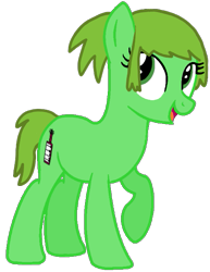 Size: 491x635 | Tagged: safe, artist:artycammellow, artist:pagiepoppie12345, imported from derpibooru, earth pony, pony, base used, hi hi puffy ami yumi, julie hinikawa, keytar, musical instrument, ponified, ponytail, raised hoof, rule 85, simple background, smiling, transparent background