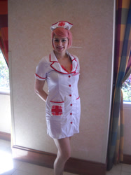 Size: 1024x1366 | Tagged: safe, artist:arcticshadowfox, imported from derpibooru, nurse redheart, human, clothes, cosplay, costume, everfree northwest, everfree northwest 2014, irl, irl human, photo, solo