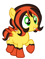 Size: 603x790 | Tagged: safe, artist:ladylullabystar, imported from derpibooru, oc, oc only, oc:candy apple, pegasus, pony, base used, colored wings, female, filly, foal, simple background, solo, transparent background, two toned wings, wings, younger