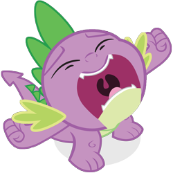 Size: 10000x10000 | Tagged: safe, artist:juniberries, imported from derpibooru, spike, dragon, a dog and pony show, absurd resolution, big no, eyes closed, male, noooooooo, open mouth, simple background, solo, spike's no, transparent background, vector, yelling