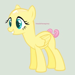 Size: 2048x2048 | Tagged: safe, artist:headshavepony, imported from derpibooru, fluttershy, pegasus, pony, hairless, headshave, shaved, shaved head, shaved mane