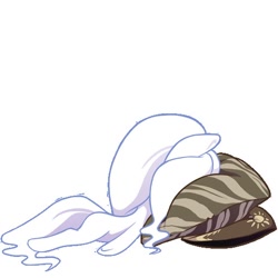 Size: 512x512 | Tagged: safe, artist:arctic-fox, imported from derpibooru, oc, oc only, oc:ashley fox, earth pony, pony, faceplant, long mane, long tail, pillow, simple background, solo, tail, white background