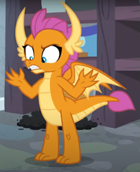 Size: 625x765 | Tagged: safe, imported from derpibooru, screencap, smolder, dragon, molt down, season 8, spoiler:s08, cropped, dragoness, female, solo, spread wings, wings