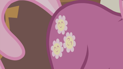 Size: 1920x1080 | Tagged: safe, imported from derpibooru, screencap, cheerilee, earth pony, pony, call of the cutie, season 1, 1080p, butt, butt focus, cutie mark, female, flank, flowerbutt, mare, plot, solo