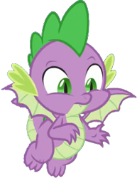 Size: 273x353 | Tagged: safe, artist:pascalmulokozi2, edit, edited screencap, imported from derpibooru, screencap, spike, dragon, background removed, confused, flying, simple background, solo, transparent background, winged spike, wings