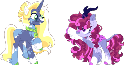 Size: 909x477 | Tagged: safe, artist:kurosawakuro, imported from derpibooru, oc, oc only, kirin, pony, unicorn, base used, glasses, magical lesbian spawn, offspring, parent:applejack, parent:autumn blaze, parent:shining armor, parent:twilight sparkle, parents:shiningjack, parents:twiblaze, simple background, transparent background