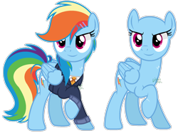 Size: 1548x1156 | Tagged: safe, artist:cheekycheesefan101, imported from derpibooru, rainbow dash, pegasus, pony, backwards cutie mark, bald, base used, clothes, simple background, solo, transparent background, uniform, wonderbolts dress uniform