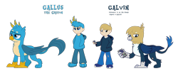 Size: 2000x800 | Tagged: safe, artist:tarkan809, imported from derpibooru, gallus, griffon, human, clothes, galvin, game console, griffonized, hoodie, humanized, simple background, species swap, transparent background