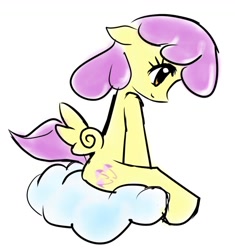 Size: 1170x1247 | Tagged: safe, artist:ponysprinkles, imported from derpibooru, parasol, pegasus, pony, cloud, female, looking down, on a cloud, profile, simple background, smiling, solo, white background, wings