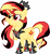 Size: 6728x7339 | Tagged: safe, artist:cloudy glow, artist:shootingstarsentry, imported from derpibooru, sunset shimmer, pony, unicorn, equestria girls, absurd resolution, alicorn amulet, alternate universe, base used, corrupted, female, mare, red eyes, simple background, smiling, solo, transparent background