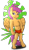 Size: 1382x2386 | Tagged: safe, artist:kinipharian, imported from derpibooru, scootaloo, pegasus, semi-anthro, arm hooves, jungle girl, langot, mowgli, simple background, smiling, solo, transparent background, wings