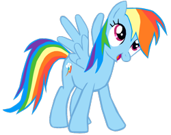 Size: 698x554 | Tagged: safe, artist:benpictures1, imported from ponybooru, rainbow dash, pegasus, pony, friendship is magic, cute, dashabetes, female, inkscape, mare, simple background, solo, transparent background, vector