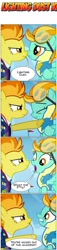 Size: 620x2701 | Tagged: safe, artist:alphagodzilla1985, edit, edited screencap, imported from derpibooru, screencap, lightning dust, spitfire, pegasus, pony, season 3, wonderbolts academy, angry, badge, clothes, cloud, comic, dialogue, female, flag, goggles, kicked out, mare, shocked, sky, speech bubble, spitfire is not amused, spread wings, text, unamused, uniform, vulgar, wings, wonderbolt trainee uniform