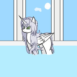 Size: 2000x2000 | Tagged: artist needed, source needed, safe, imported from derpibooru, oc, oc only, oc:κασσάνδρα, alicorn, pony, alicorn oc, horn, wings