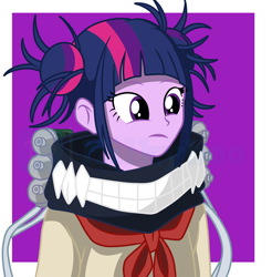 Size: 4952x5040 | Tagged: safe, artist:milkyboo898, imported from derpibooru, twilight sparkle, human, equestria girls, absurd resolution, anime, clothes, cosplay, costume, cute, himiko toga, my hero academia, solo