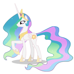 Size: 4324x4324 | Tagged: safe, artist:blackm3sh, imported from derpibooru, princess celestia, alicorn, pony, female, mare, profile, raised hoof, simple background, solo, transparent background, vector