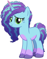 Size: 3464x4351 | Tagged: safe, artist:emeraldblast63, artist:luminousdazzle, imported from derpibooru, pony, unicorn, female, g4, g5, g5 to g4, generation leap, mare, misty brightdawn, simple background, solo, transparent background, unshorn fetlocks