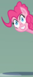 Size: 373x855 | Tagged: safe, artist:ladyanidraws, edit, imported from derpibooru, pinkie pie, earth pony, pony, cropped, female, mare, shadow, smiling