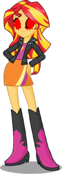 Size: 259x720 | Tagged: safe, artist:logofan100, imported from twibooru, sunset shimmer, equestria girls, image, png, solo