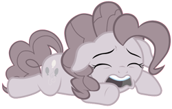 Size: 3257x2072 | Tagged: safe, artist:tardifice, artist:wardex101, edit, imported from derpibooru, pinkie pie, pony, the beginning of the end, discorded, discorded pinkie pie, high res, simple background, sobbing, solo, transparent background, vector