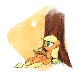 Size: 2048x2048 | Tagged: safe, artist:widelake, imported from derpibooru, applejack, earth pony, pony, simple background, solo, white background