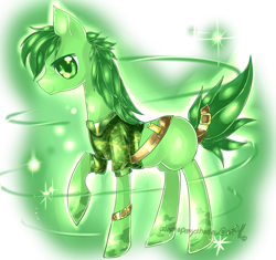 Size: 1700x1600 | Tagged: safe, artist:aquagalaxy, imported from derpibooru, oc, oc only, earth pony, pony, belt, clothes, earth pony oc, male, solo, stallion